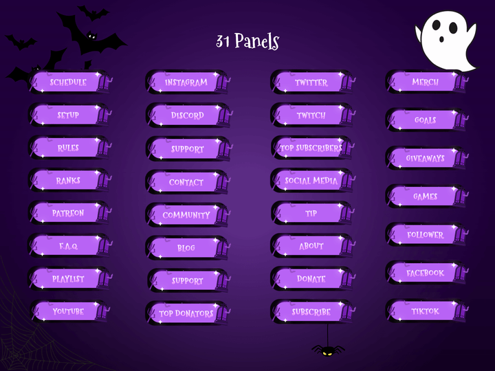 Stream Overlay | Cute Spooky Graveyard | Animated Streaming Package for Twitch | Halloween Gothic Theme - Cute Cake Design